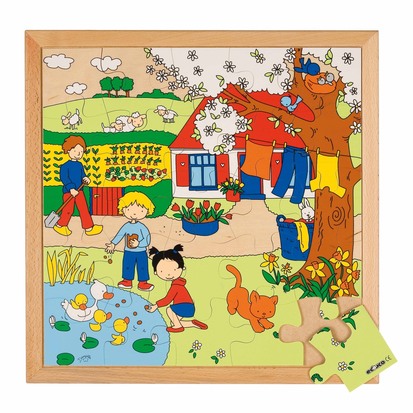 Four Seasons Puzzles - Set of 4 (20% off) - 25-64 Piece Large Wooden Puzzle