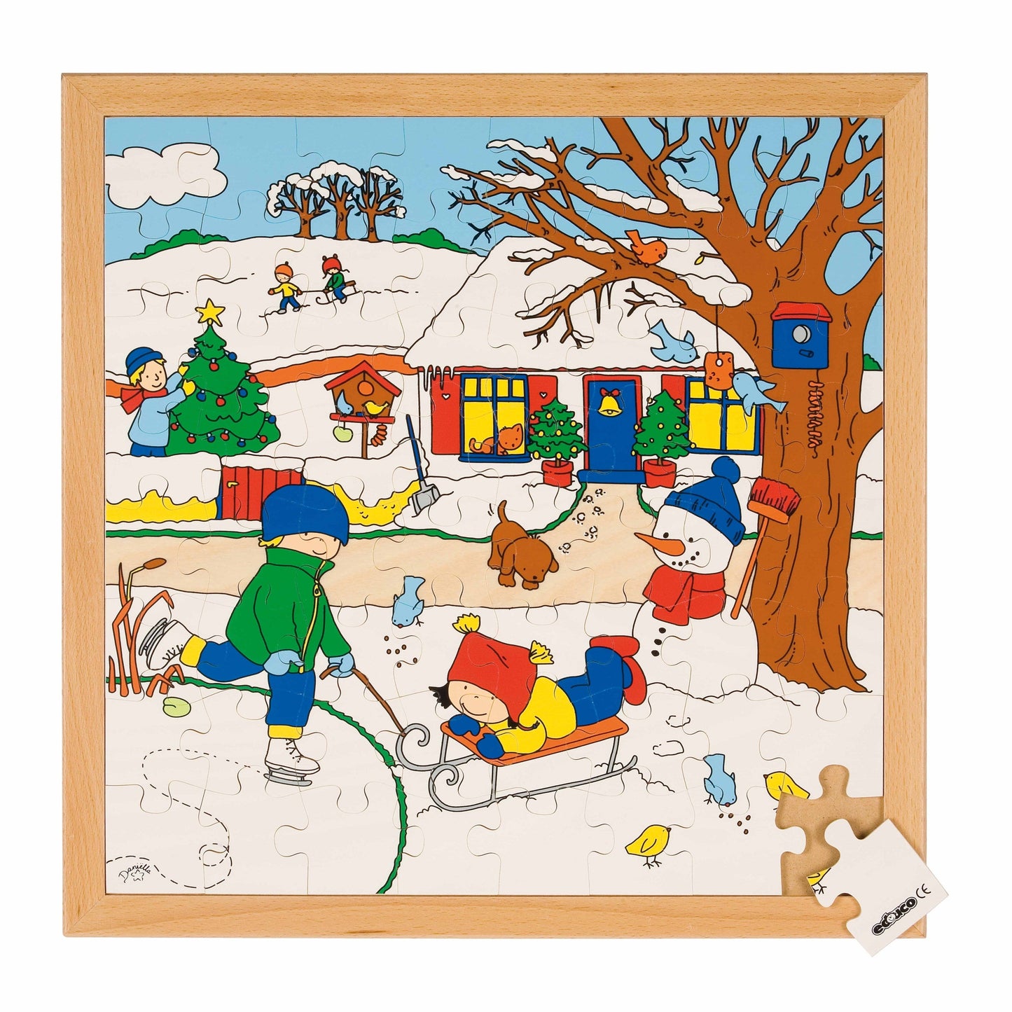 Four Seasons Puzzles - Set of 4 (20% off) - 25-64 Piece Large Wooden Puzzle